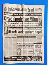 GAZZETTA DELLO SPORT 7 APRILE 1989 MILAN-FIORIO-FERRARI-SACCHI-OTTAVIO BIANCHI