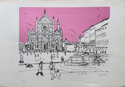 Alfredo fabbri litografia - alfredo, a