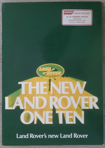 Land rover one ten - one, brochure