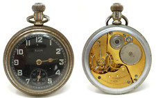 Orologio Elgin military pocket watch vintage clock mechanical watch anni 40