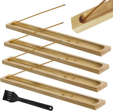 4 Pezzi Porta Incenso in Legno