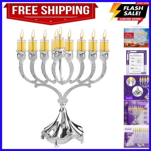 Menorah olio placcato - menorah,