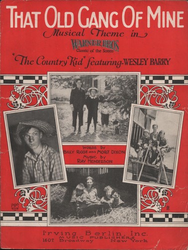 1923 wesley barry - barry, spartiti