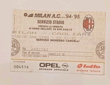 TICKET BIGLIETTO STADIO CALCIO