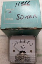 Amperometro DC digitale ad ago fs 50mA ME solo da pannello Nuovo
