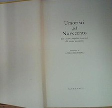 Aa.vv. UMORISTI DEL NOVECENTO Garzanti Libri