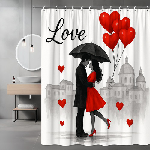 Tenda doccia romantica love - da,
