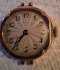 Quadrante donna Rolco Sunburst non funzionante 9 ct Rolco è ROLex CO DI PROPRIETÀ DI ROLEX 