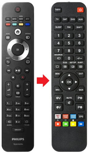 Telecomando adatto per - , philips