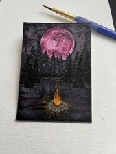 Quadro Luna ACEO originale 