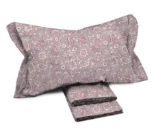 Completo Lenzuola Novia "Amina" Matrimoniale In Cotone 100% In Stampa Floreale