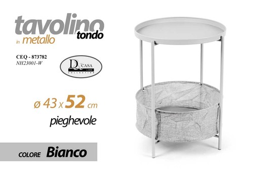 Tavolo tavolino tondo con - tondo,
