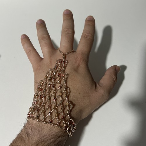 Bracciale boho catena mano - bracciale,