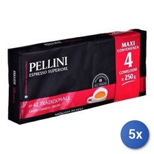 5x Multipack  Caffe Pellini N 42 Tradizionale Gr 250X4