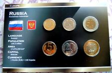 1992 RUSSIA - MINT UNC\FDC SET (6) con 2 PRIMI BI-METALLO 50 e 100 rubli - RARO