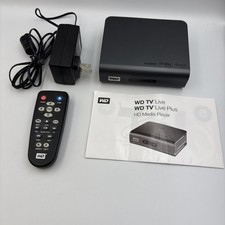 WESTERN DIGITAL WD TV LIVE PLUS HD MEDIA STREAMER HDMI telecomando accensione NON TESTATO