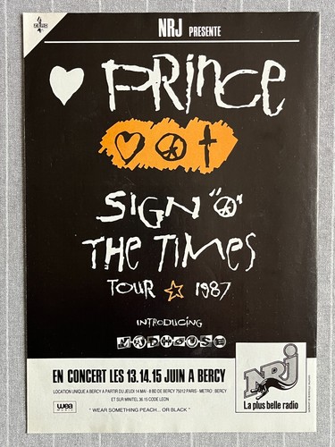 Prince tour publicité - prince,