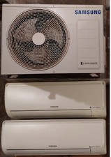 KIT CONDIZIONATORE SAMSUNG DUAL SPLIT 13000BTU 2 unità split con motore esterno