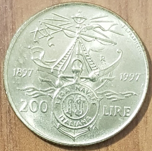 Italia moneta 200 - moneta, da