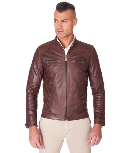 Giacca pelle uomo testa - giacca,