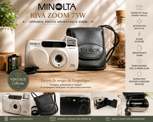 Minolta riva zoom - 75w, appareil