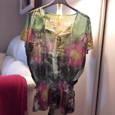 Casacca multicolore tg S tunica maglia camicia anni 70 '70 seventies H&M HIPPY