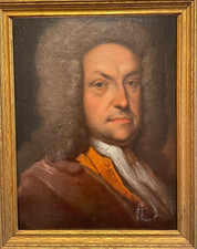 Antico dipinto ritratto di