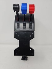 Logitech Saitek Pro Flight quadrante acceleratore tre leve 6 pin. Usato 