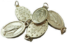 MEDAGLIA LOGO MIRACOLOSA MADONNA MARIA ORIGINALE ORO DORATE CON ANELLO 22 MM X 5