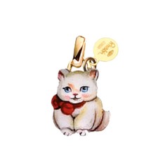 Ciondolo gatto bianco - , con