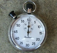 Cronometro da gara Hanhart Pinlever 7 Jewels 1/5 sec Stopwatch stoppuhren