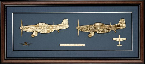 Modello cutaway mustang - cutaway, di