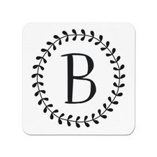 Lettera B Corona Floreale