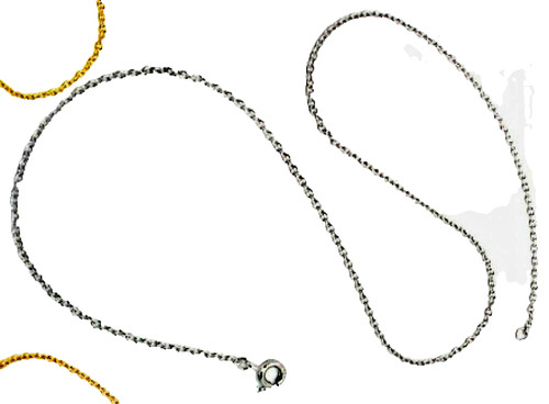 Catena oro bianco - 18,
