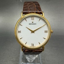 Movado Watch Men 34mm White