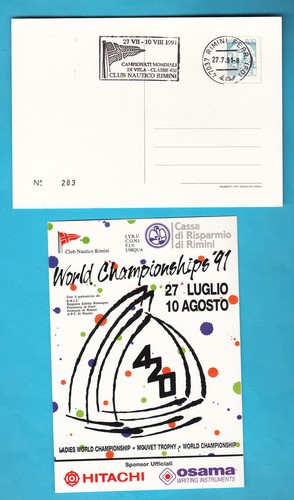 Cartolina rimini 1991 classe - cartolina,