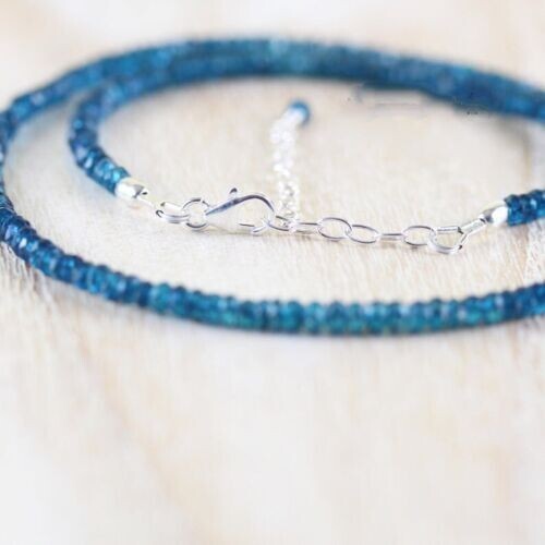 Collana perle topazio - di, blu
