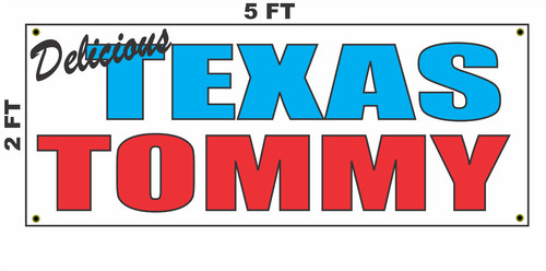 Insegna texas tommy banner - insegna,