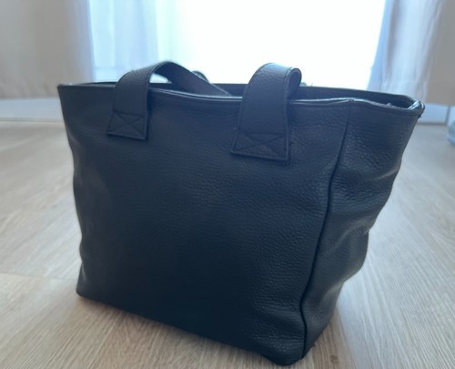Borsa pelle nera piccola - in,