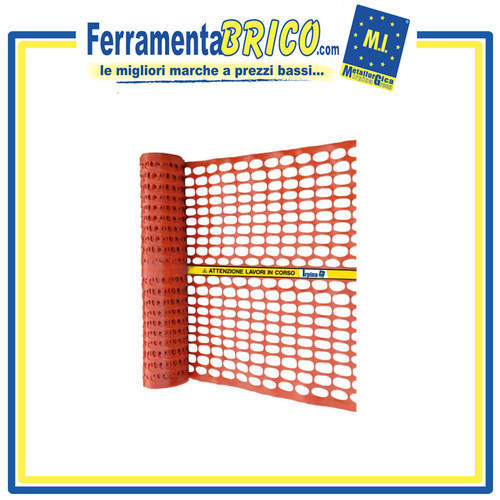 Rete cantiere arancio rossa - da,