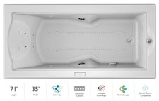 Jacuzzi FUZ7236 CRL 4IW 72" x