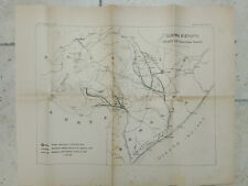 CARTINA GUERRA D'ETIOPIA FRONTE SUD SOMALIA 1940circa AFRICA COLONIALE AOI REGIO