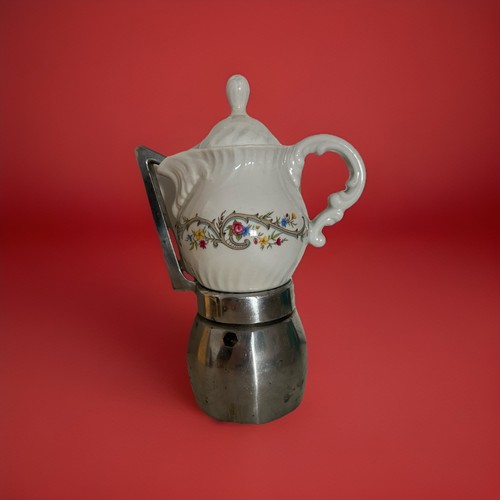 Moka ceramica con cuccuma - in,