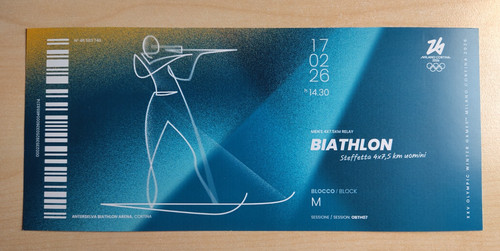 Biglietto ricordo olimpiadi - ricordo,