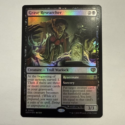 Grave researcher foil - grave,