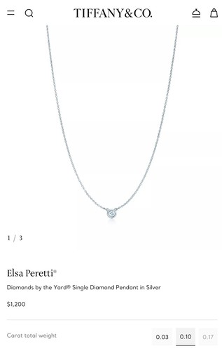 Collana con ciondolo singolo