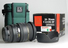 SIGMA SA 24-70mm f/2.8 AF EX DG DF ASPHERICAL zoom, box, hood, caps, LIKE NEW
