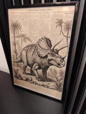 Quadro illustrazione dinosauro