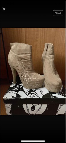 Stivaletto scamosciato con - stivaletto,