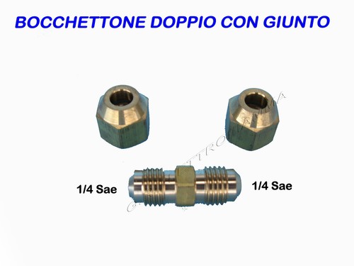 Bocchettone doppio con giunto - doppio,